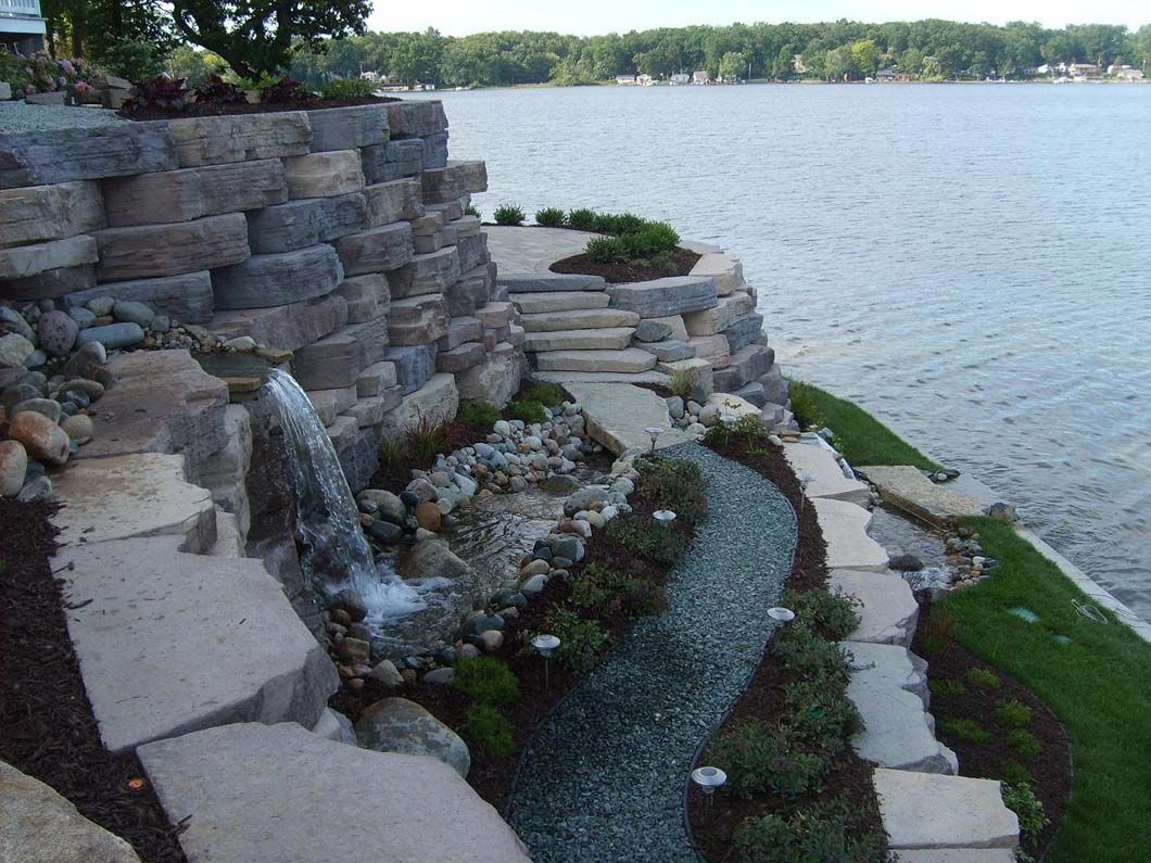 Hardscaping and landscaping