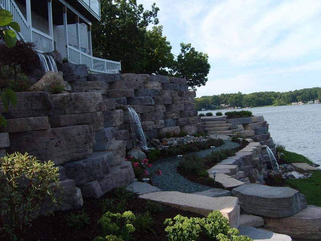 Hardscaping and landscaping