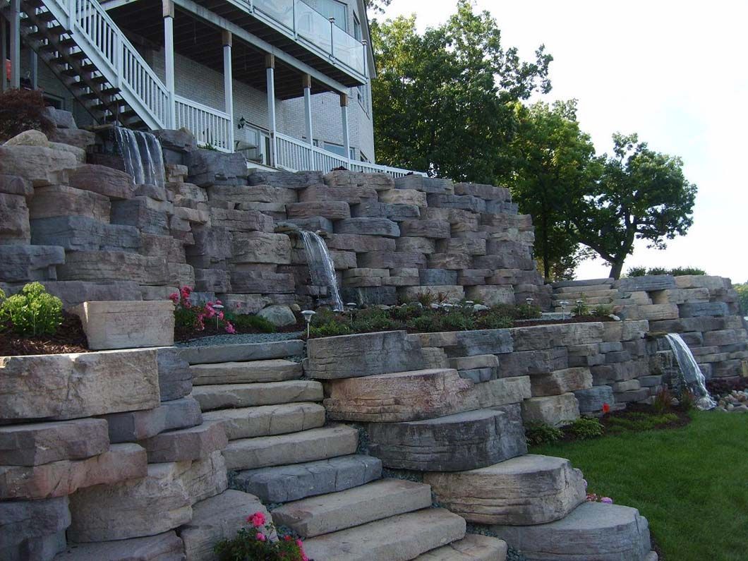 Hardscaping and landscaping