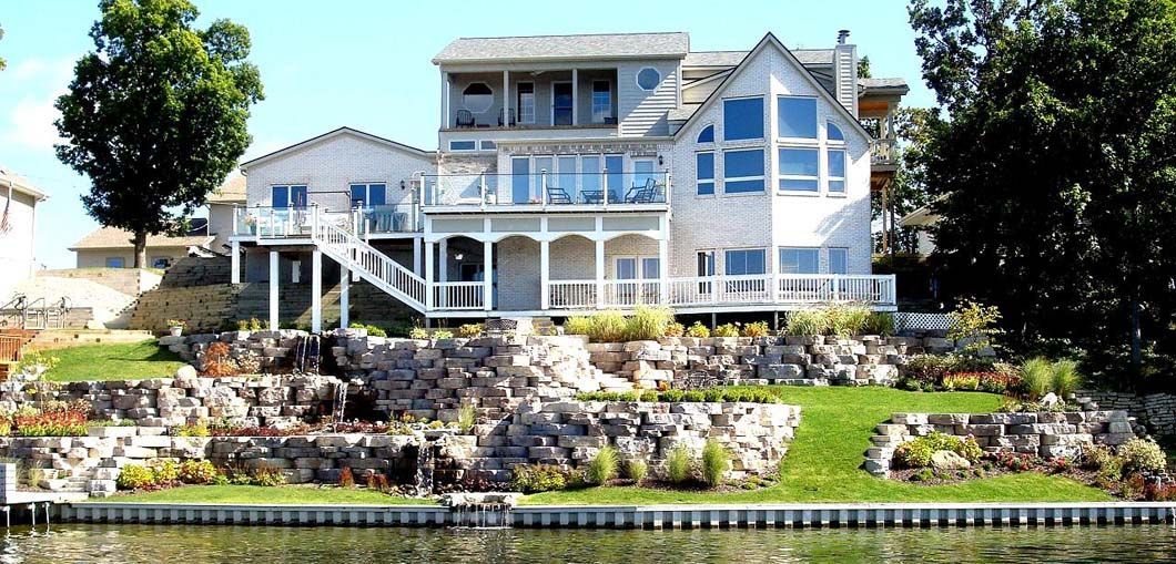 Hardscaping and landscaping