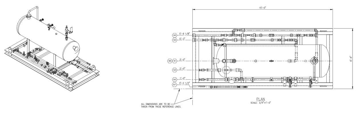 A black and white drawing of a machine with measurements on a white background.