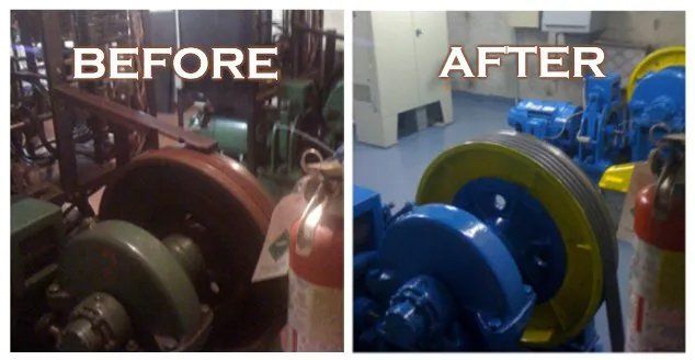 before and after elevator modernization