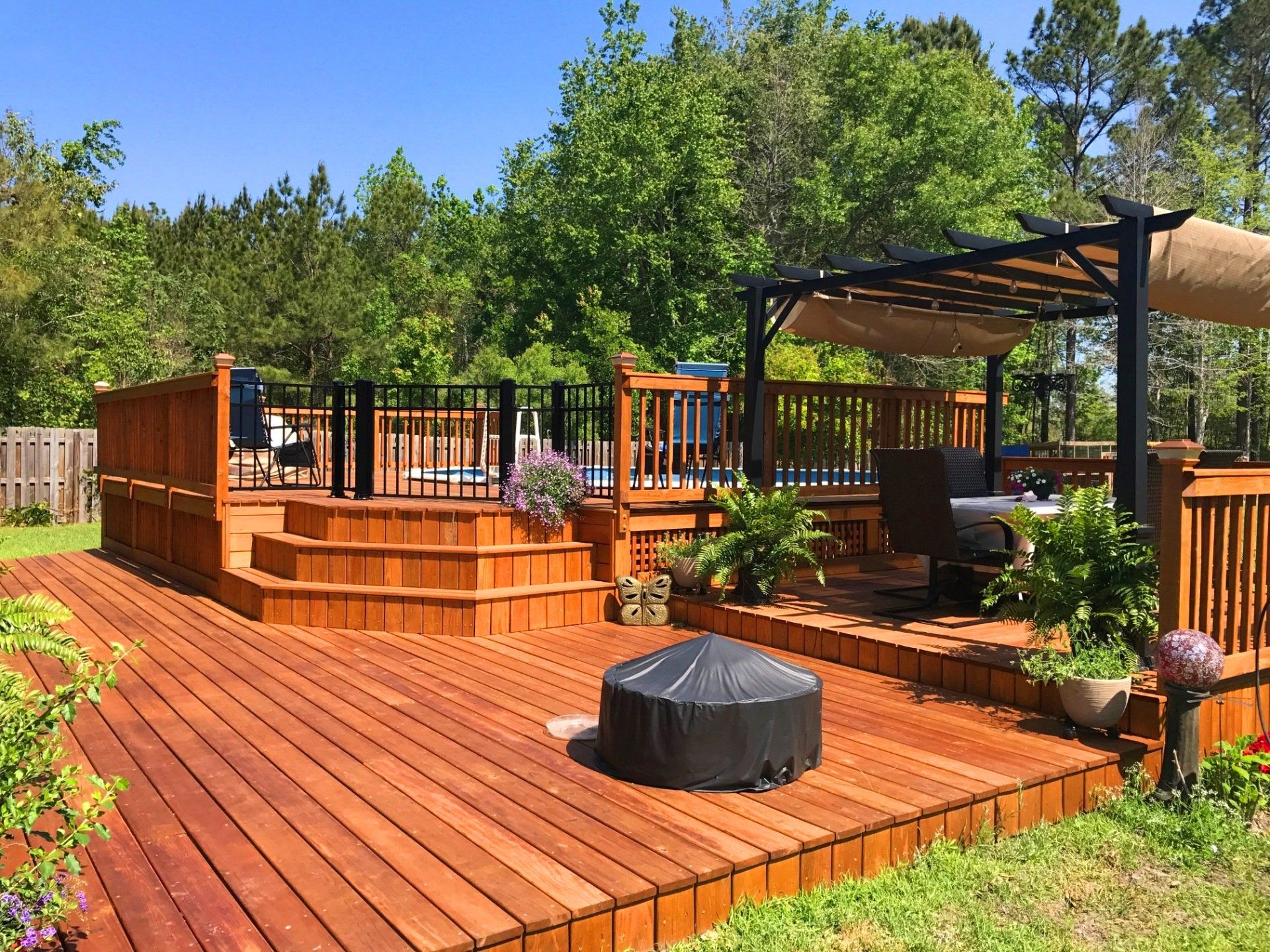 Addition and deck construction