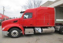 Semi truck painting before