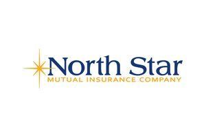 The North Star Mutual Insurance Company logo featuring a gold compass star icon next to the blue and gold text.