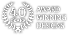 40 years award winning designs logo
