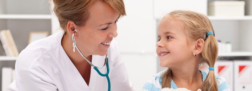 Doctor with kid