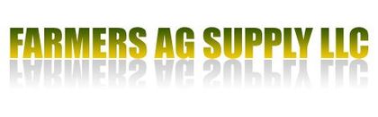 A logo featuring the text "FARMERS AG SUPPLY LLC" in a yellow-to-green gradient with a mirrored reflection effect below.