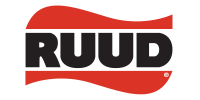 The logo for the brand Ruud. The word 