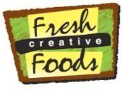 A logo for fresh creative foods is shown on a white background.