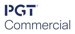 PGT Commercial logo. The text is navy blue, on a white background.