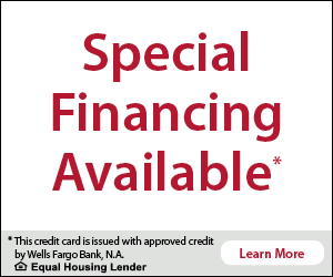 Special financing ad from Wells Fargo Bank.