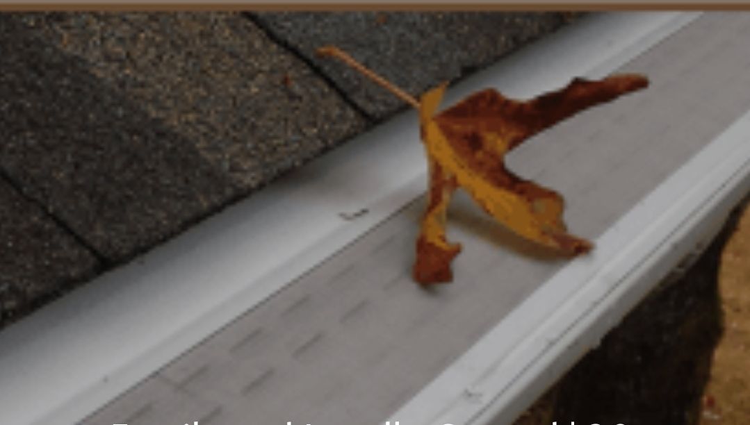 A leaf is laying on the side of a gutter