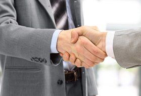 Shaking hands