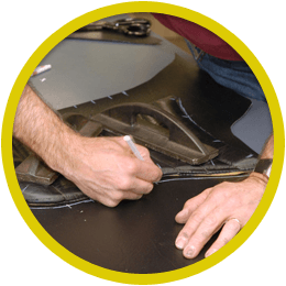 Repairing leather