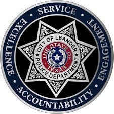 The logo for the city of leander police department in texas.