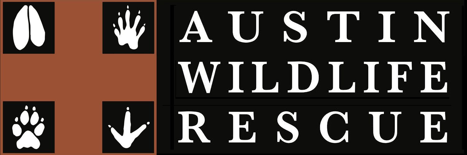 A logo for the austin wildlife rescue