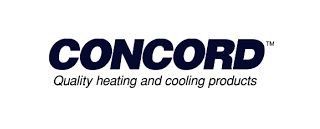 Logo for Concord, a brand that provides quality heating and cooling products. The word 