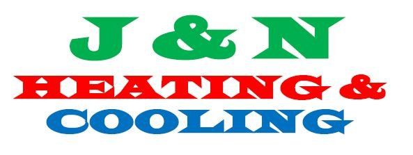 Logo for J & N Heating & Cooling. Green 