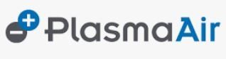 Plasma Air logo with a blue plus symbol and a gray minus symbol, and the company name in gray and blue.