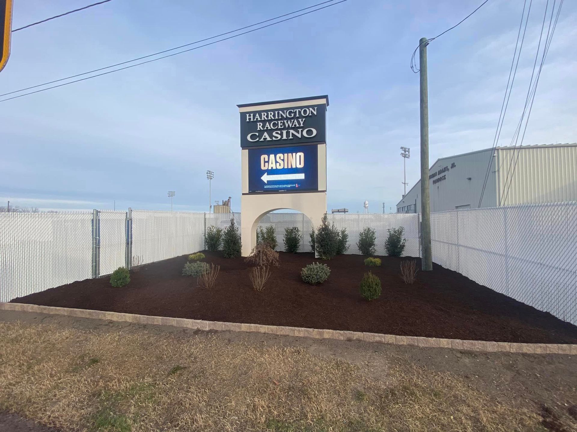 A large sign that says casino on it.