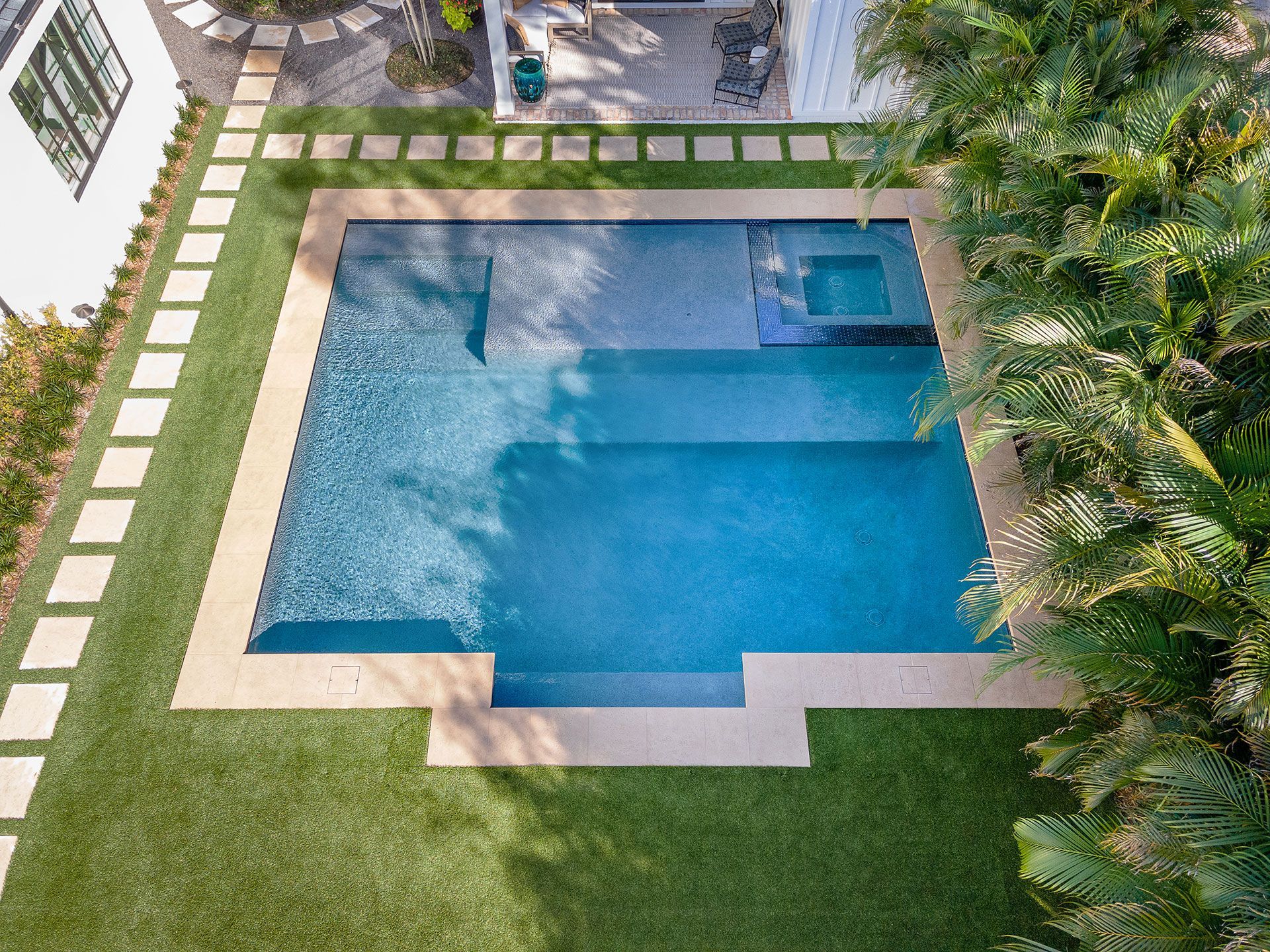 swimming pool top view