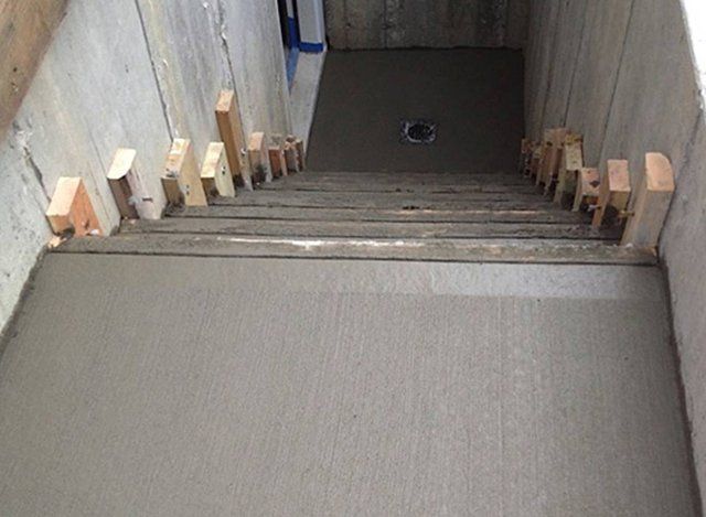 Cement-stairs