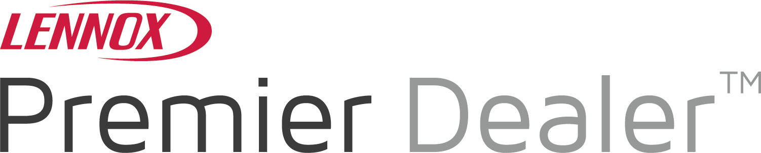 Lennox Premier Dealer logo in red and gray.