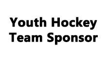 Youth Hockey Team Sponsor text.