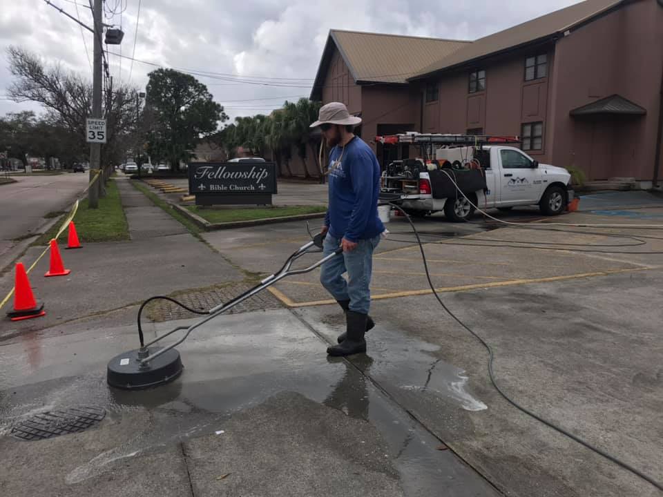 Asphalt cleaning