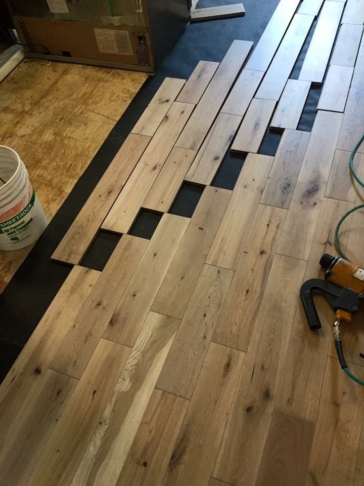Wood floor installation