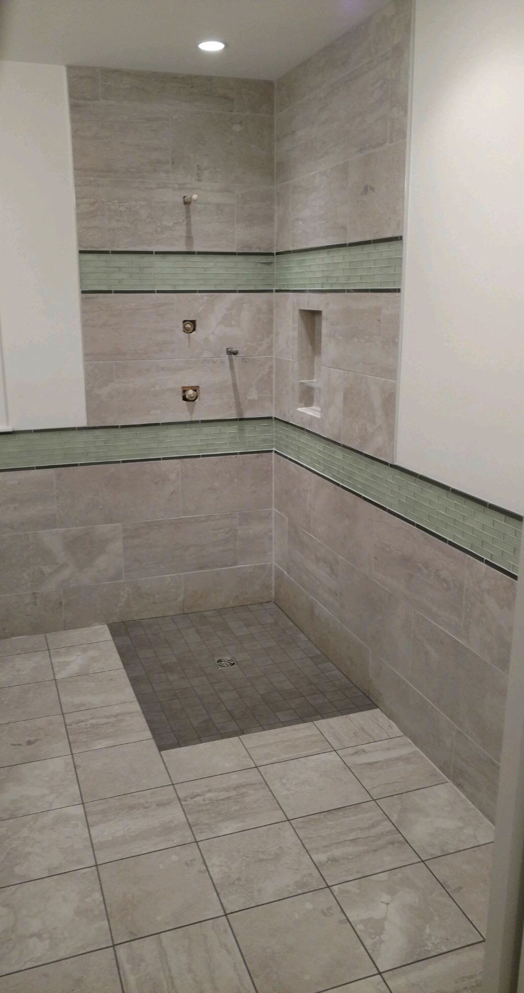Tile  flooring in bathroom