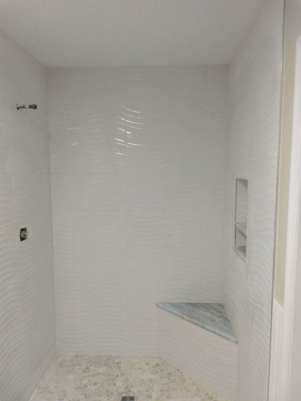 Tile  flooring in bathroom
