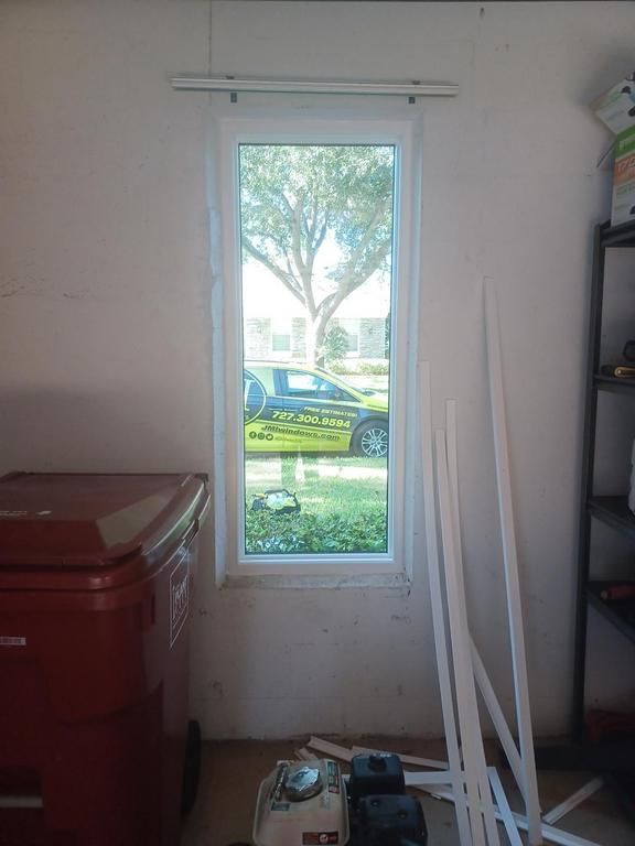 Small room with a narrow window