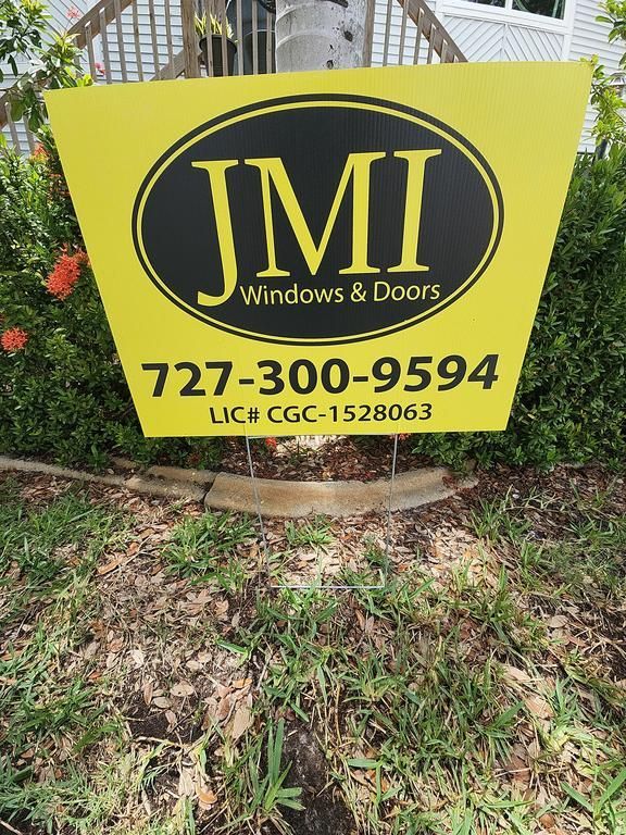 JMI Windows & Doors sign