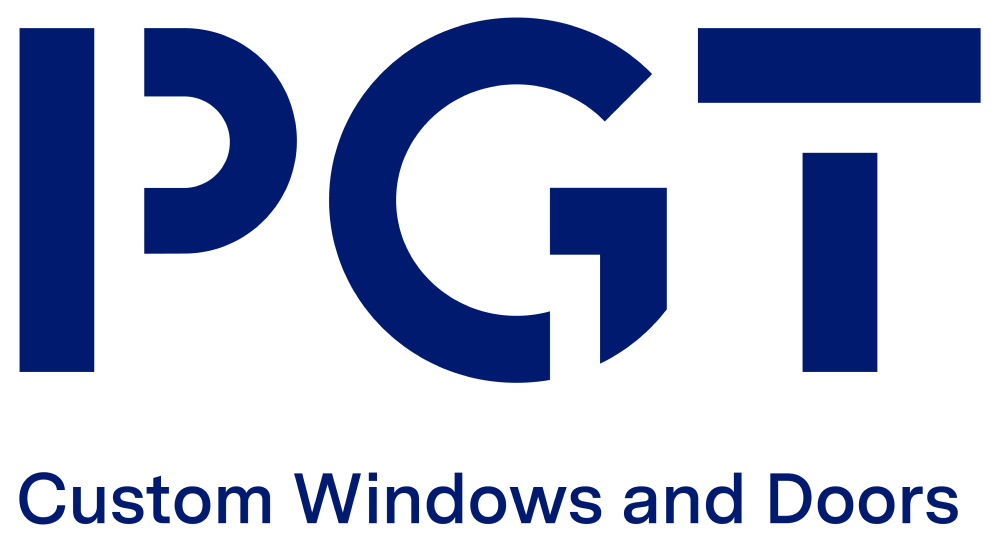 Dark blue PGT logo with the text 