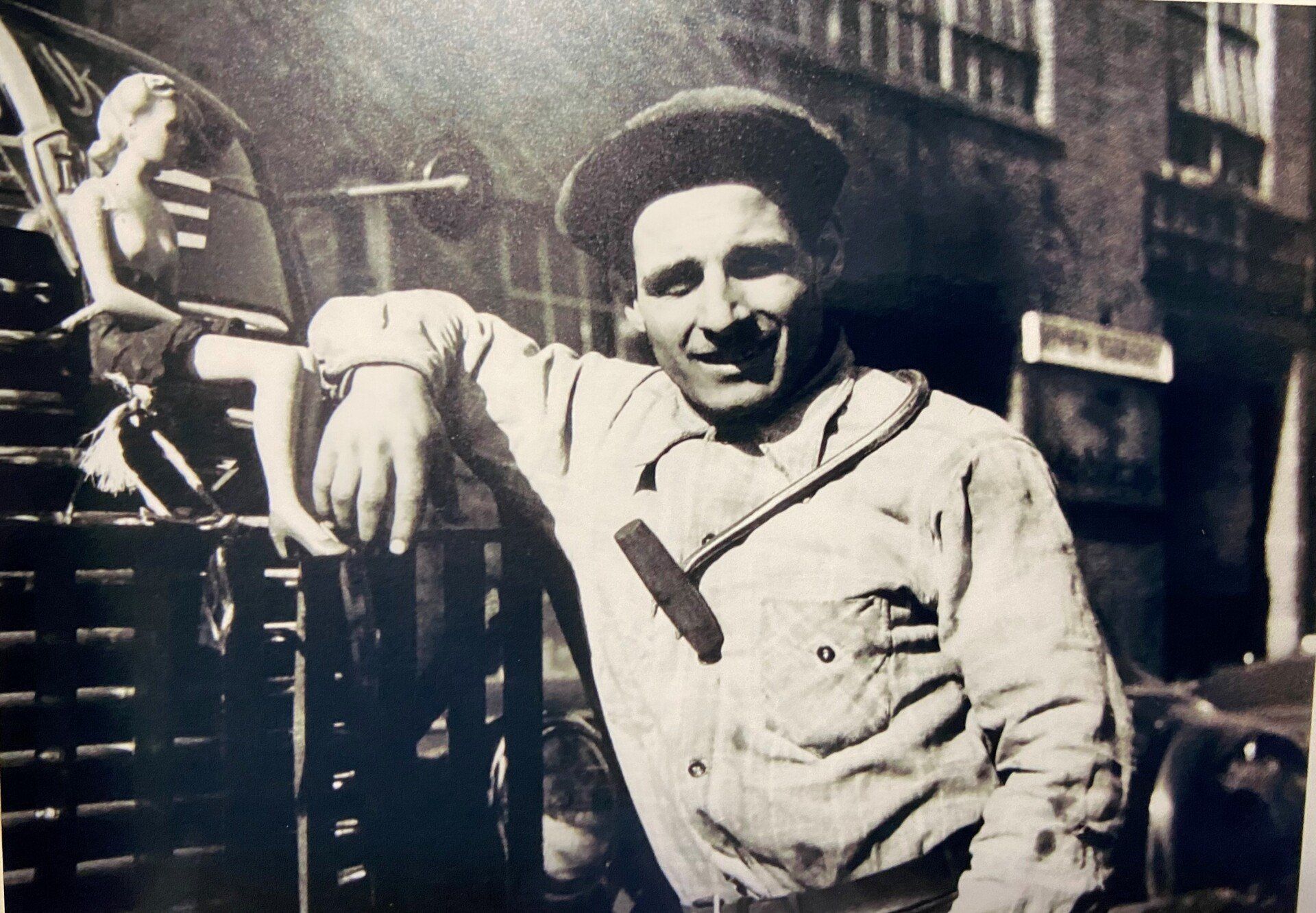 a black in white photo of a gentle man taken long ago in the past