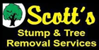 Scott's tree and stump removal services logo