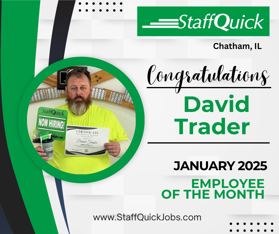 Congratulations david trader january 2025 employee of the month