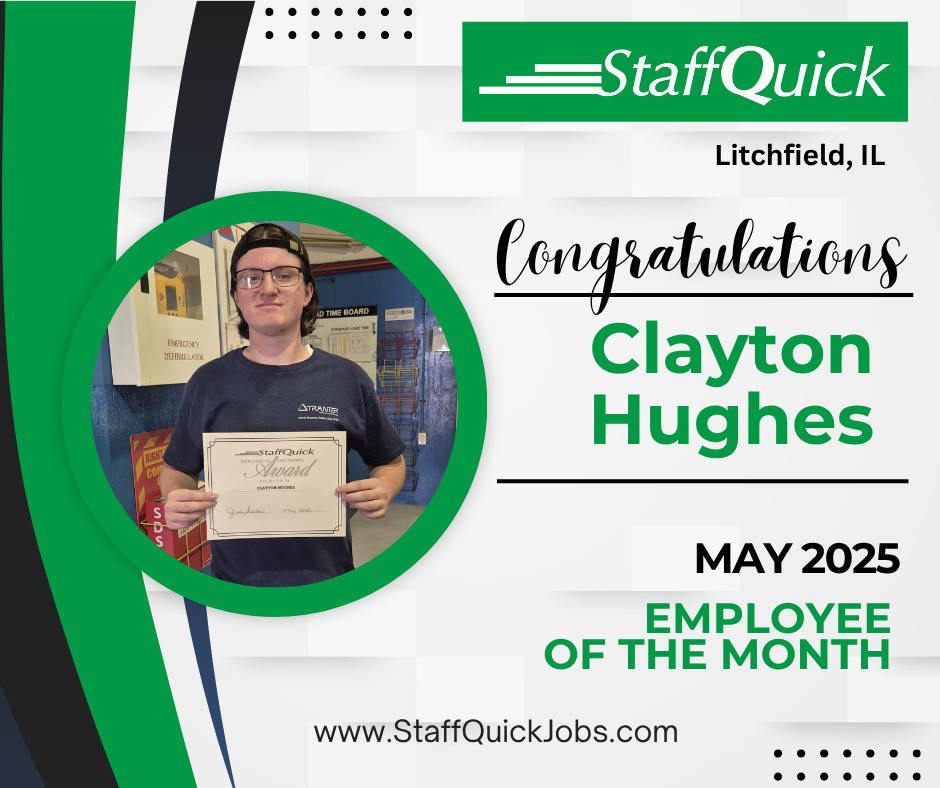 Clayton hughes is the staff quick employee of the month for may 2025