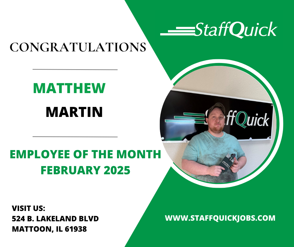 Employee of the Month - February - StaffQuick