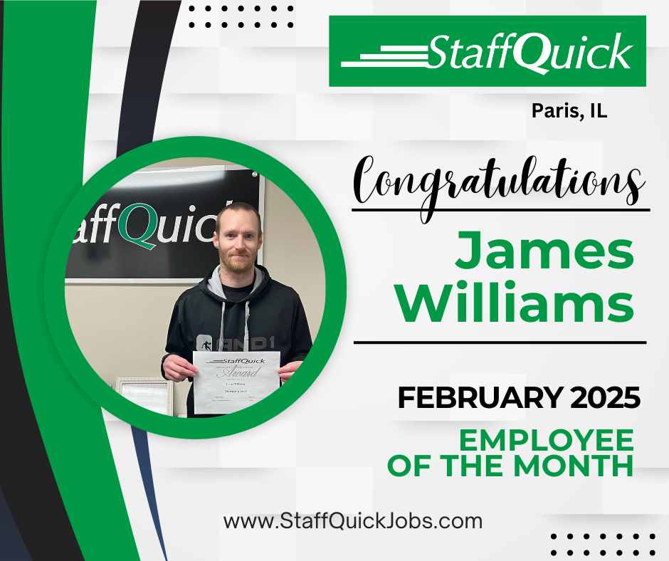 Employee of the Month - February - StaffQuick