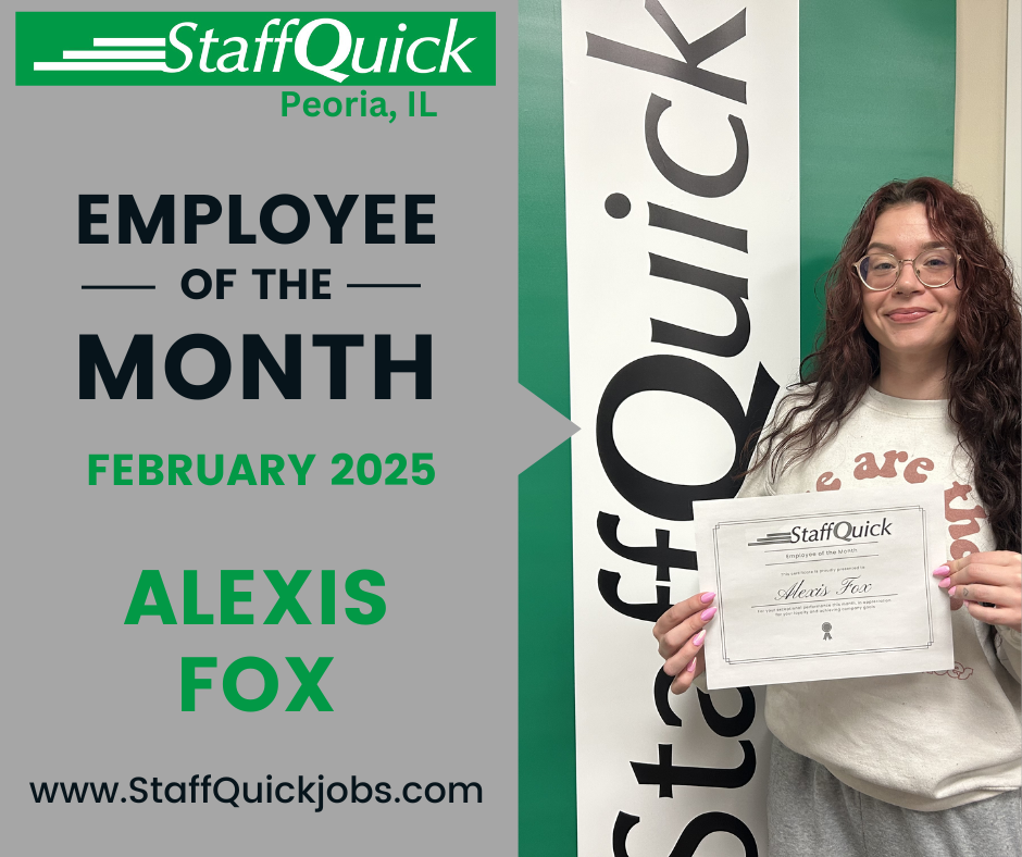 Employee of the Month - February - StaffQuick