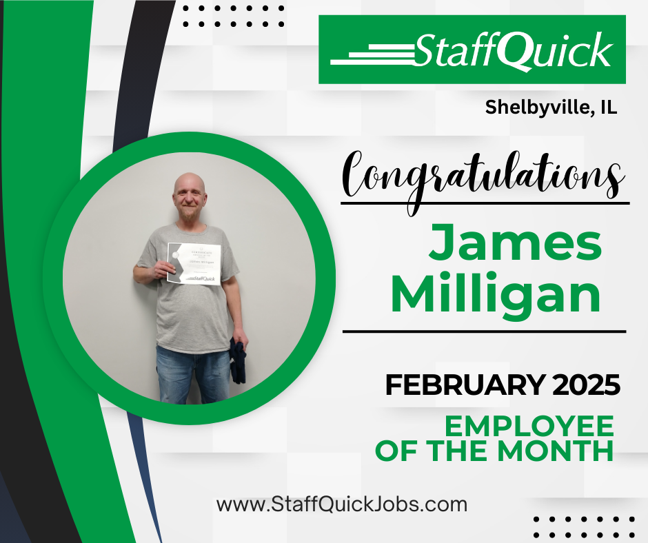 Employee of the Month - February - StaffQuick