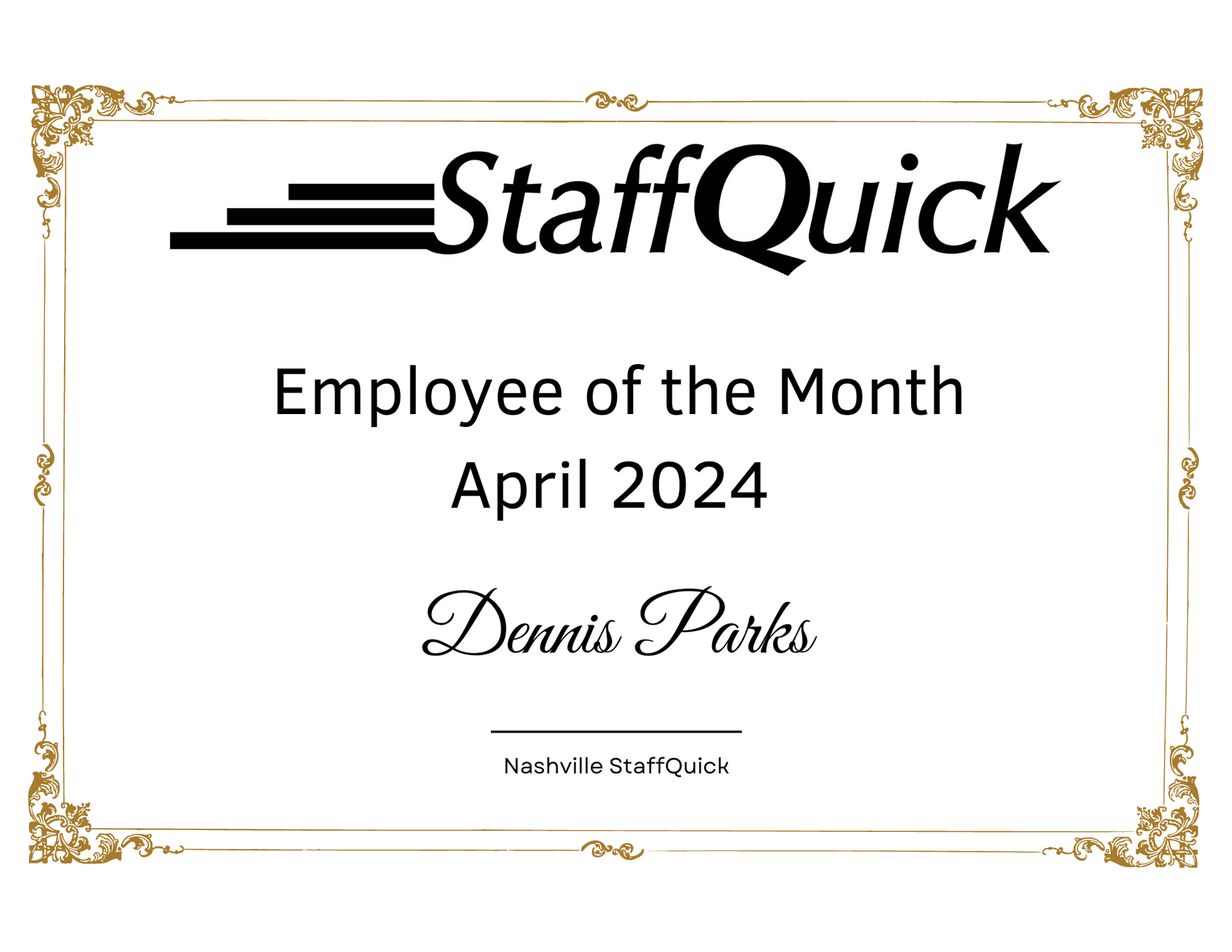 Employee of the Month - Nashville, IL