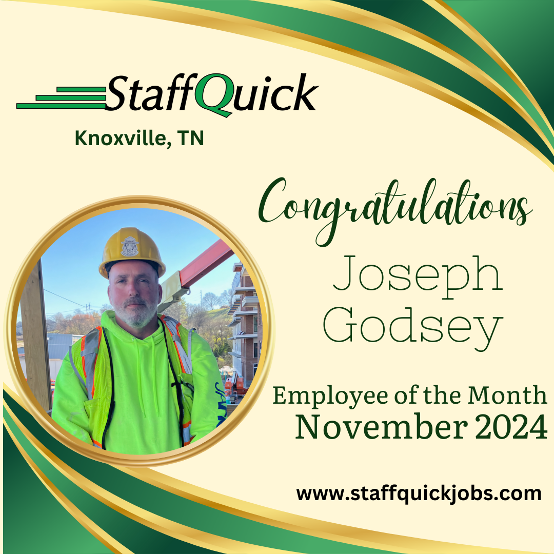 Knoxville StaffQuick Employee of the Month of November