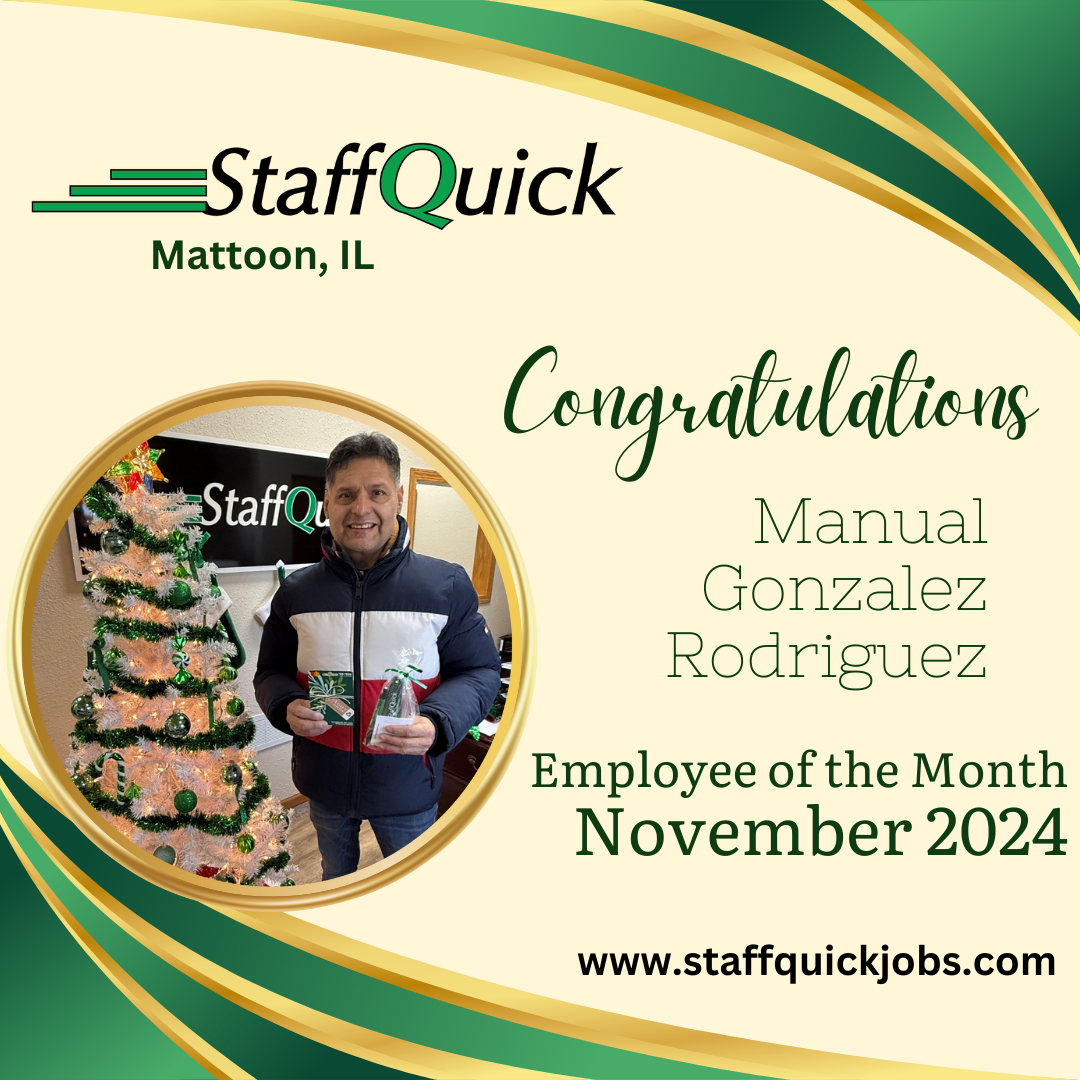 Mattoon StaffQuick Employee of the Month of November