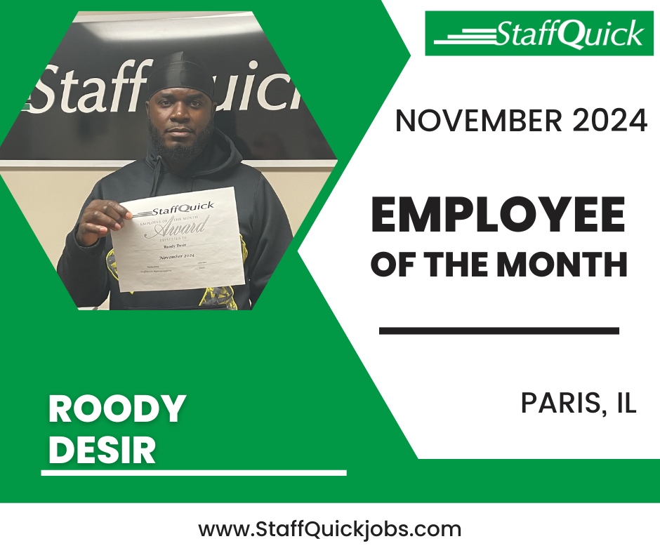 Paris StaffQuick Employee of the Month of November