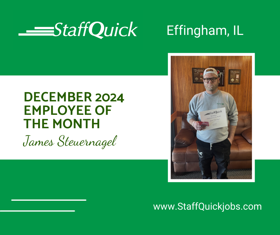 Effingham StaffQuick Employee of the Month of December