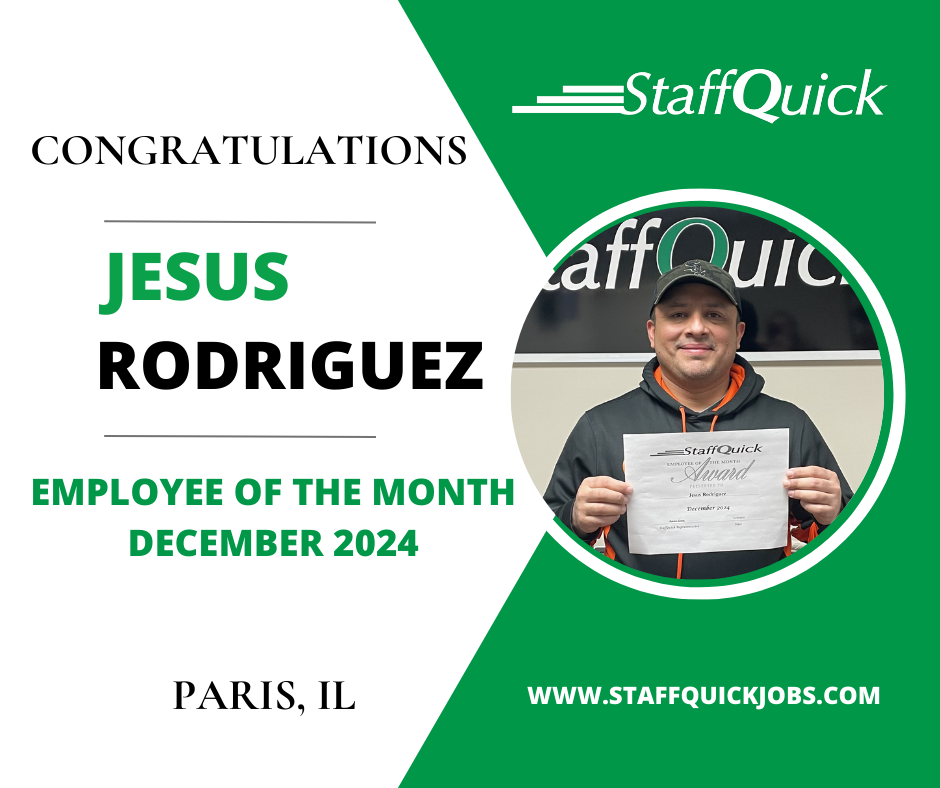 Paris StaffQuick Employee of the Month of December